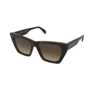 Alexander McQueen Zonnebril - unisex - Accessoires - Bruin - Maat: 54 MM