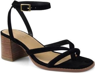 Artisan by Zigi Dippy Block Heel Sandal in Black Suede at Nordstrom, Size 11