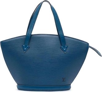 Louis Vuitton Pre-owned Handbags, female, Blue, Size: ONE SIZE Pre-owned Structured Leather Handbag