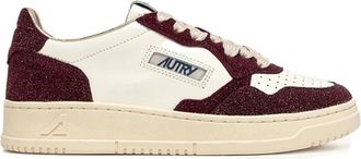 Autry Sneakers, female, Brown, 8 UK, Brown Glitter Low Trainers White Leather