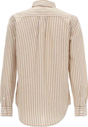 Polo Ralph Lauren Logo Cotton-Linen Blend Shirt - Beige