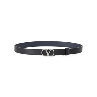 Valentino Heren, Accessoires, Blauw, Maat: 110 CM Leer