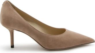 Jimmy Choo London Beige Love Pumps met Stiletto Hak - Dames - Pumps - Roze - 37 EU - Schoenen