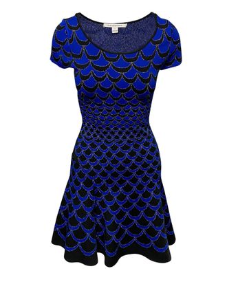 Diane Von F&uuml;rstenberg Diane Von Furstenberg Alina Dress in Blue Rayon