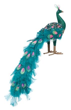 Mark Roberts Glamorous Peacock, Set of 2 in Teal at Nordstrom