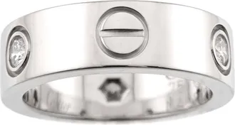 Cartier White Gold White Gold (18K) Band Ring (Pre-Owned)