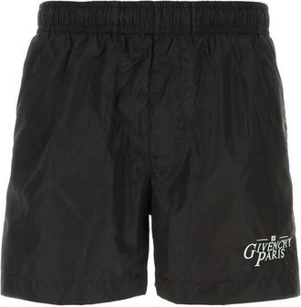 Givenchy Black Polyamide Swim Mens Shorts