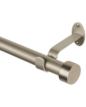 Elrene Serena Single Curtain Rod With Contemporary Cap Finial
