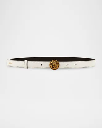Versace Medusa Leather Belt