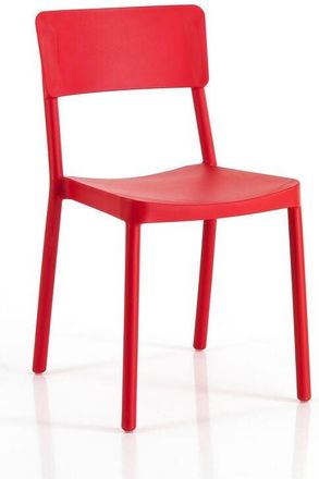 Oresteluchetta Oresteluchetta - Set 4 sedie da interno / esterno yates red