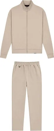 Black Bananas Jumpsuits & Playsuits, Heren, Beige, XL, Polyester, Zipped Flex Suit