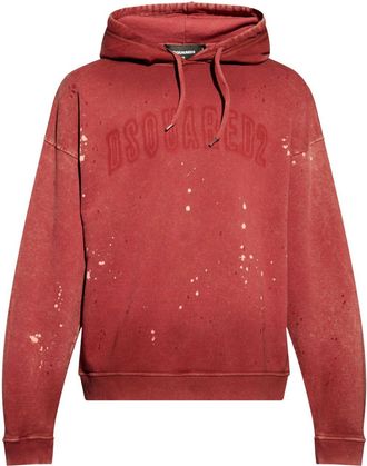 Dsquared2 logo-print cotton hoodie - men - Cotton - L