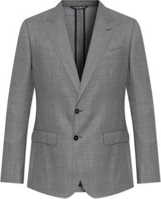 Dolce & Gabbana Wollen Blazer - Heren - Blazers - Grijs - M - Wol - Jassen