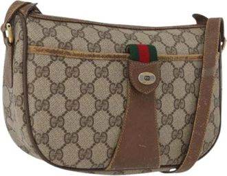 Gucci Pre-owned Cross Body Bags, female, Beige, Size: ONE SIZE Pre-owned Plastic Crossbody Bag