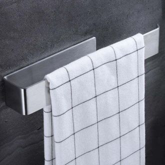 OEM Toallero De 23 Cm - Toallero Autoadhesivo, Anillo Abierto Para Toallas De Ba&ntilde;o, Acero Inoxidable (no Requiere Perforaci&oacute;n)