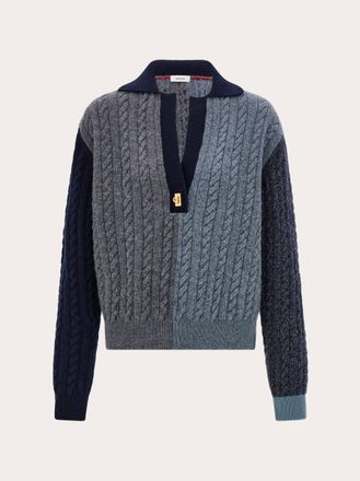 Ferragamo Women Cable knit Grey