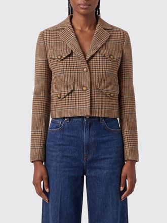 Etro Single-Breasted Houndstooth Wool Blazer with Classic Lapels