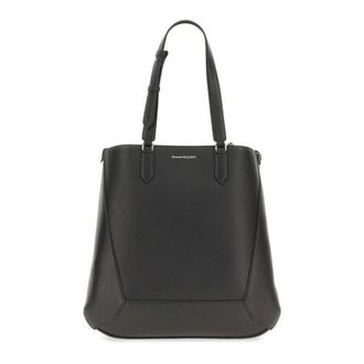 Alexander McQueen Alexander McQueen, Tote Bags, male, Black, Size: ONE SIZE Edge Medium Tote