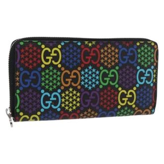 Gucci Pre-owned Wallets, female, Multicolor, Size: ONE SIZE Pre-owned Vintage GG Canvas Long Wallet