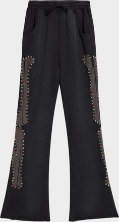 Alchemist Men & apos;s Cotton Rhinestone-Embellished Bones Atelier Sweatpants