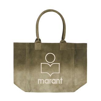 Isabel Marant Tassen, Dames, Groen, ONE Size, Katoen, Yenky Small Tote