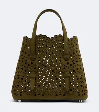 Alaia Mina 20 Small leather top-handle bag