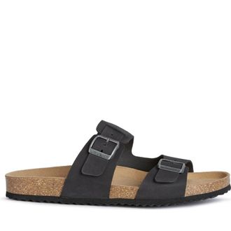 Geox U Sandal Ghita B - male - Geox - Sliders - Black - 10 UK - Shoes