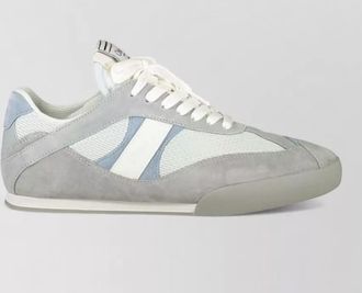 Chlo&eacute; kick sneakers low top mesh suede panels