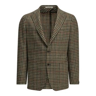 Tagliatore Houndstooth Blazer - Heren - Jassen - Veelkleurig - Maat: XL Wol