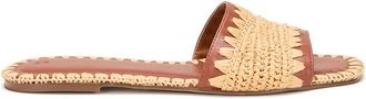 Oltre Flat Sandalen - Dames - Sandalen - Beige - 34 EU - Schoenen
