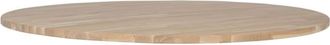 Woood Tablero de mesa redondo en madera beige