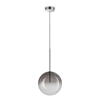 Netlighting Equinoxe 25cm Globe Pendant Ceiling Light Smoke Grey