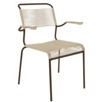 Schubiger M&ouml;bel Spaghetti-Stuhl S&auml;ntis mit Armlehnen