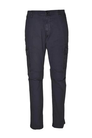 Modfitters Straight-Leg Grey Trousers with Cargo Pockets and Structured Silhouette