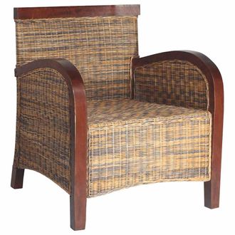 vidaXL Vidaxl - Sill&oacute;n De Rat&aacute;n Tejido A Mano