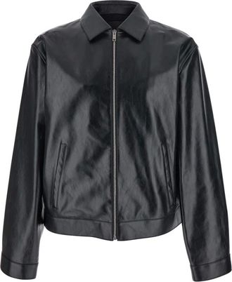 Givenchy Heren, Jassen, Zwart, Maat: L Leer