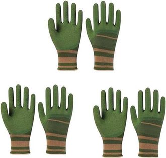 OEM 3 Paia - Guanti Da Giardino - Guanti Da Lavoro - Guanti In Maglia - Unisex - Per Giardino, Cortile, Cantiere, Lavori Protettivi Allaperto - Taglia Uni