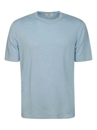 FILIPPO DE LAURENTIIS short-sleeve T-shirt - men - Linen/Flax - 46 - Blue