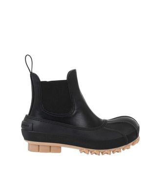 Stella McCartney Black Leather Chelsea Boots