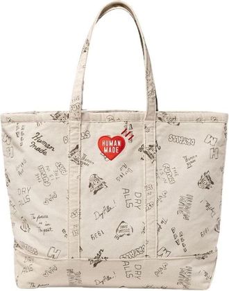 Human Made Corduroy Tote White HM32GD038