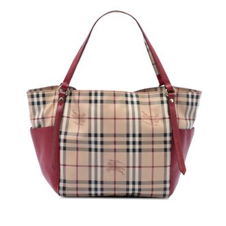 Burberry Pre-owned Burberry Small Leather Trimmed Haymarket Check Coated Canvas Canterbury Tote Ladies 0YVWPMMLS9YF8MKV