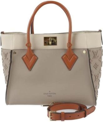 Louis Vuitton Vintage, unisex, Grijs, ONE Size, Leer, Tweedehands leren Louis Vuitton tassen