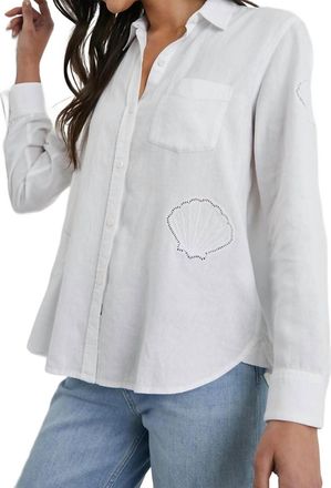 Rails Charli Top Eyelet Shell In White
