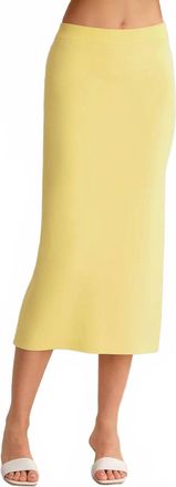 525 america Lucia Knit Midi Skirt In Yellow