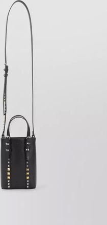 Valentino Garavani mini leather shoulder bag bucket design
