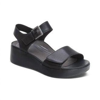 Aetrex Womens Ariel Wedge In Black