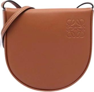 Loewe Pre-owned Cross Body Bags, female, Brown, Size: ONE SIZE Pre-owned Leather Crossbody Bag