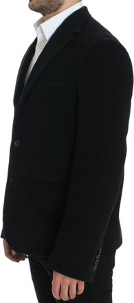 Dolce & Gabbana Mens Black Manchester Martini Blazer Cotton Clothing