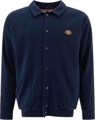 Valentino Garavani Stijlvol sweatshirt met uniek design - Heren - Zomerjassen - Blauw - L - Jassen