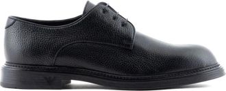 Emporio Armani Schoenen, Heren, Zwart, 43 EU, Leer, Zwarte laarzen van generfd leer met logo